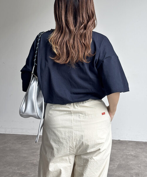 CPCM（シーピーシーエム）の「サガラ刺繍T（Tシャツ/カットソー・レディース・ホワイト/ホワイト系その他/ネイビー/チャコールグレー/ホワイト系その他2/ブラック・FREE）」の16枚目の写真