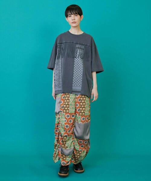 FRAPBOIS（フラボア）の「フリバーT（Tシャツ/カットソー・レディース・ブルー/チャコールグレー・2/1）」の10枚目の写真