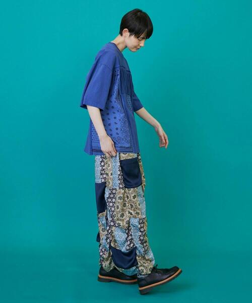 FRAPBOIS（フラボア）の「フリバーT（Tシャツ/カットソー・レディース・ブルー/チャコールグレー・2/1）」の19枚目の写真