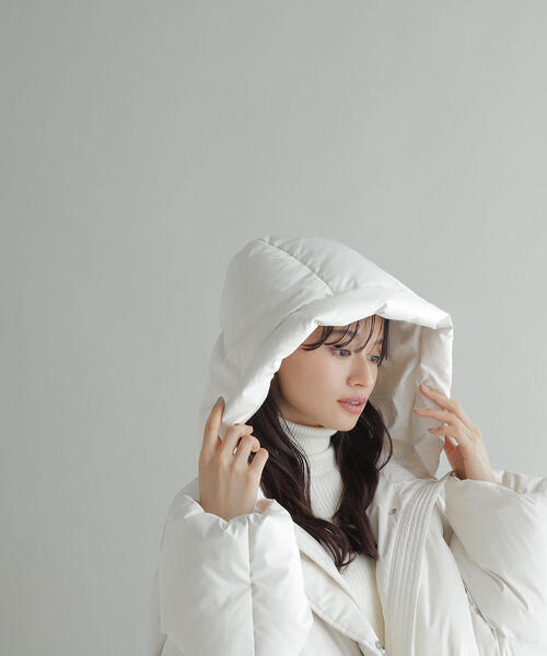 ナチュラルビューティーベーシック ホワイト フード付きジャケット♡新品 NATURAL BEAUTY BASIC（ナチュラルビューティーベーシック） ブルゾン