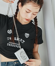 GYDA（ジェイダ）の「【WEB限定商品】GYDA(ジェイダ)メタルプレートチェーンウォレット マイクロミニ財布 三つ折り　GY-W333（財布）」