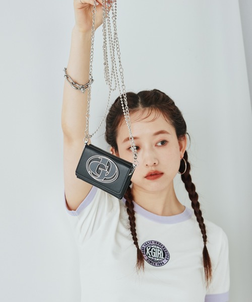 GYDA（ジェイダ）の「【WEB限定商品】GYDA(ジェイダ)メタルプレートチェーンウォレット マイクロミニ財布 三つ折り　GY-W333（財布・レディース・ブラック/シルバー/ホワイト・FREE）」の4枚目の写真