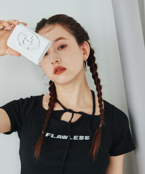 GYDA（ジェイダ）の「【WEB限定商品】GYDA(ジェイダ)メタルプレートチェーンウォレット マイクロミニ財布 三つ折り　GY-W333（財布・レディース・ブラック/シルバー/ホワイト・FREE）」の10枚目の写真