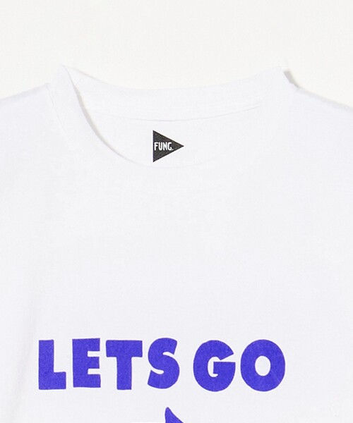 FUNG（ファング）の「＜FUNG＞LETS GO Tシャツ（Tシャツ/カットソー・メンズ・ホワイト/ネイビー・S/M）」の10枚目の写真