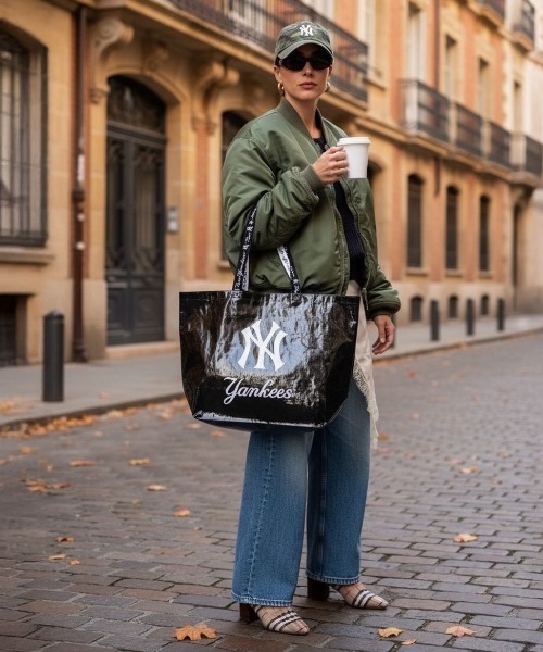 MLB（メジャーリーグベースボール）の「MLB ショッピングトートバッグ1（トートバッグ・レディース・ブラウン/ブルー/ブラック/ブラック系その他・FREE）」の2枚目の写真