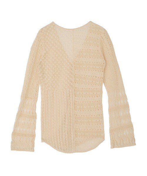 トップス ameri MEDI SWITCH KNIT CARDIGAN Ameri（アメリ）の「MEDI SWITCH KNIT CARDIGAN（カーディガン