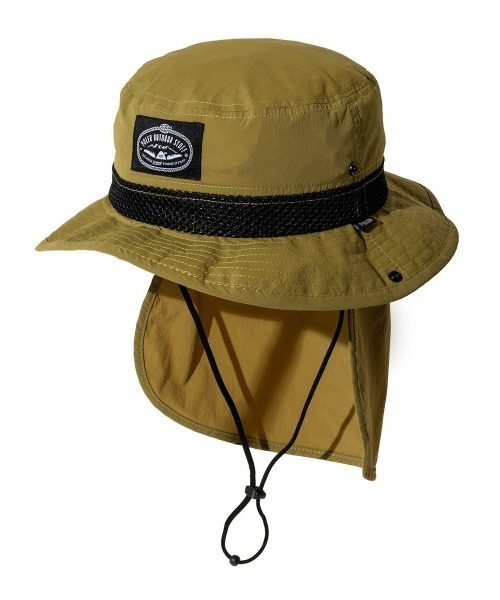 POLeR（ポーラー）の「POLER 2WAY DRAW+SUNGUARD BRIM HAT（ポーラー 2ウェイ ドロー サンガード ブリム ハット）（ハット・メンズ・ブラック/オリーブ/グレー・FREE）」の3枚目の写真