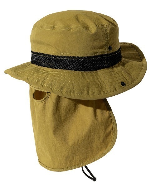 POLeR（ポーラー）の「POLER 2WAY DRAW+SUNGUARD BRIM HAT（ポーラー 2ウェイ ドロー サンガード ブリム ハット）（ハット・メンズ・ブラック/オリーブ/グレー・FREE）」の4枚目の写真