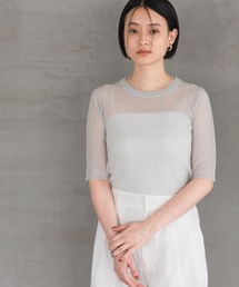シアーリブニットTEE