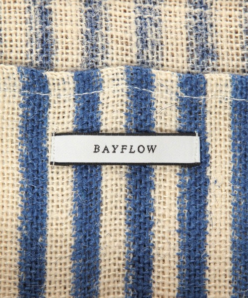 BAYFLOW(ベイフロー)の「BFストライプJUTEトートバッグ(トートバッグ・レディース・ブルー/グリーン/ピンク・0)」の17枚目の写真