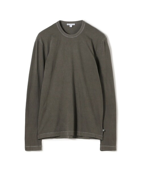 JAMES PERSE（ジェームスパース）の「コットンジャージ ロングスリーブTシャツ MLJ3351（Tシャツ/カットソー・メンズ・グリーン・0）」の2枚目の写真