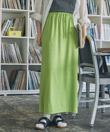 カットリブ Iライン ロングスカート