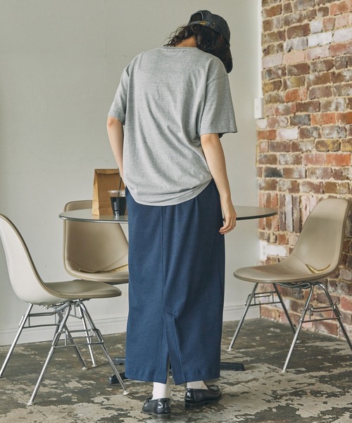 カットリブ Iライン ロングスカート MONO-MART LADY'S│MONO-MART