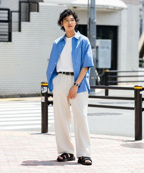 RAGEBLUE(レイジブルー)の「【セットアップ対応】配色ステッチ/ワイドイージーテーパードパンツ(スラックス・メンズ・ホワイト/ブラック/ネイビー/ベージュ・LARGE/MEDIUM/SMALL)」の6枚目の写真