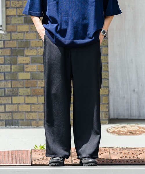 RAGEBLUE(レイジブルー)の「【セットアップ対応】配色ステッチ/ワイドイージーテーパードパンツ(スラックス・メンズ・ホワイト/ブラック/ネイビー/ベージュ・LARGE/MEDIUM/SMALL)」の14枚目の写真