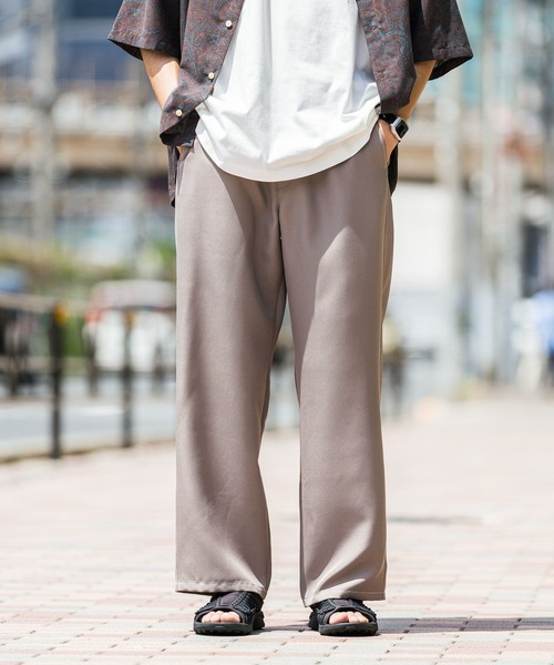 RAGEBLUE(レイジブルー)の「【セットアップ対応】配色ステッチ/ワイドイージーテーパードパンツ(スラックス・メンズ・ホワイト/ブラック/ネイビー/ベージュ・LARGE/MEDIUM/SMALL)」の17枚目の写真