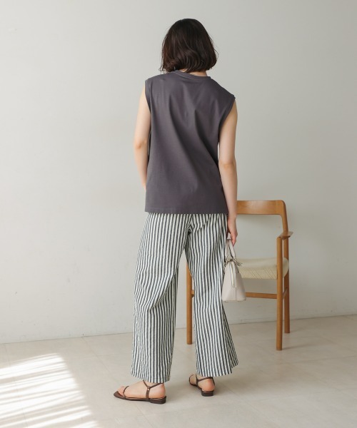 Bou Jeloud(ブージュルード)の「スモール箔ロゴTシャツ(Tシャツ/カットソー・レディース・グレー/ベージュ/オフホワイト・FREE)」の22枚目の写真