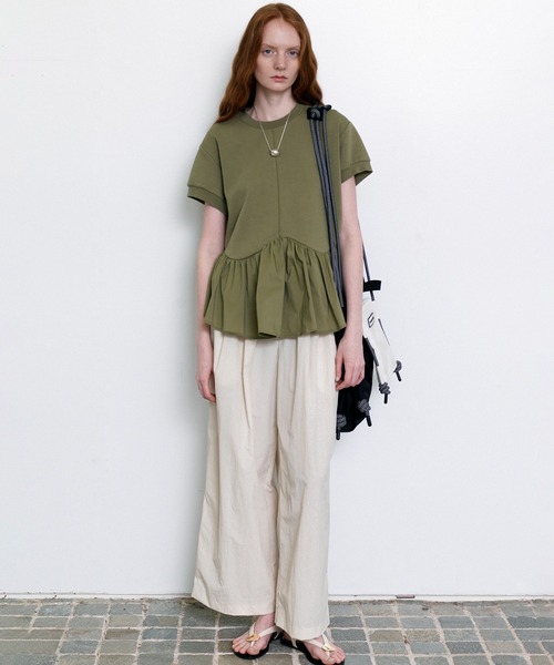 【美品】ADAM ET ROPÉ FEMME タックスリーブペプラムスウェット 楽天市場】【SALE／10%OFF】【サステナブル・WEB限定】タック