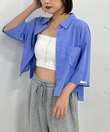 ハーフスリーブ比翼シャツ