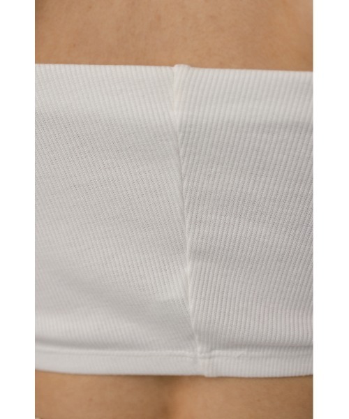 STYLEMIXER(スタイルミキサー)の「カップ付きバンドゥ(キャミソール・レディース・カーキ/ホワイト/ダークブラウン・SMALL/MEDIUM)」の8枚目の写真