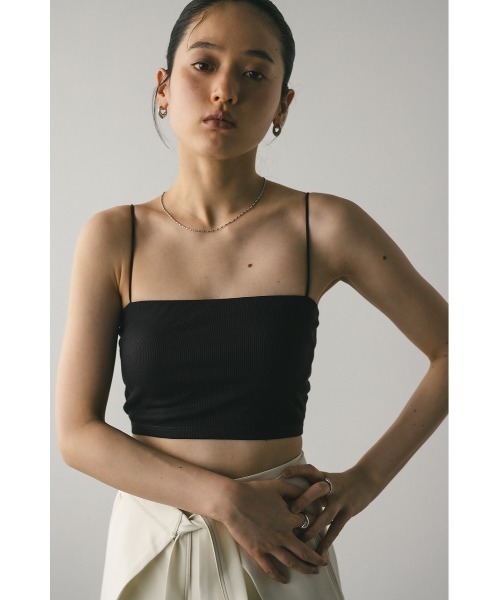 STYLEMIXER(スタイルミキサー)の「カップ付きバンドゥ(キャミソール・レディース・カーキ/ホワイト/ダークブラウン・SMALL/MEDIUM)」の9枚目の写真