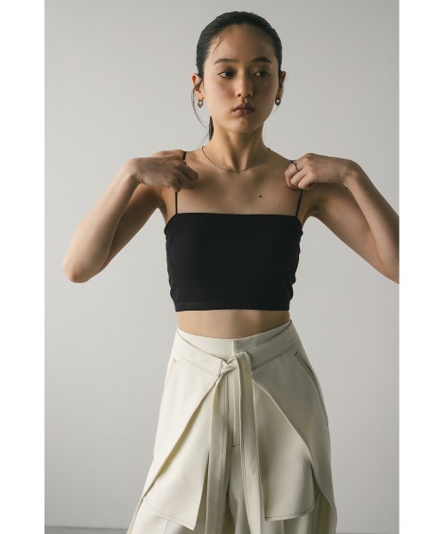 STYLEMIXER(スタイルミキサー)の「カップ付きバンドゥ(キャミソール・レディース・カーキ/ホワイト/ダークブラウン・SMALL/MEDIUM)」の10枚目の写真