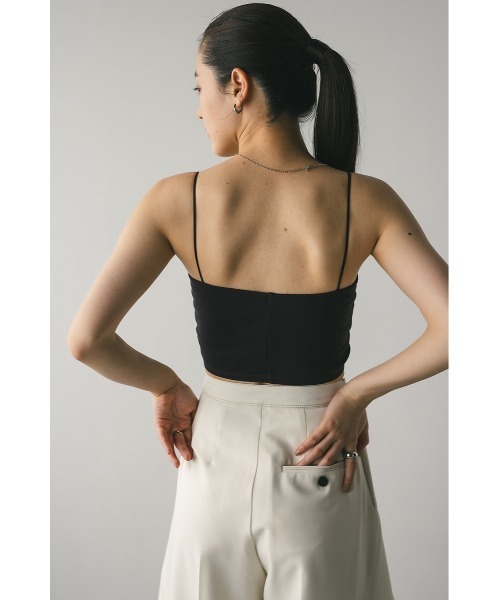 STYLEMIXER(スタイルミキサー)の「カップ付きバンドゥ(キャミソール・レディース・カーキ/ホワイト/ダークブラウン・SMALL/MEDIUM)」の11枚目の写真