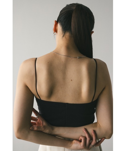 STYLEMIXER(スタイルミキサー)の「カップ付きバンドゥ(キャミソール・レディース・カーキ/ホワイト/ダークブラウン・SMALL/MEDIUM)」の12枚目の写真