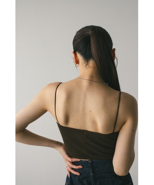 STYLEMIXER(スタイルミキサー)の「カップ付きバンドゥ(キャミソール・レディース・カーキ/ホワイト/ダークブラウン・SMALL/MEDIUM)」の17枚目の写真