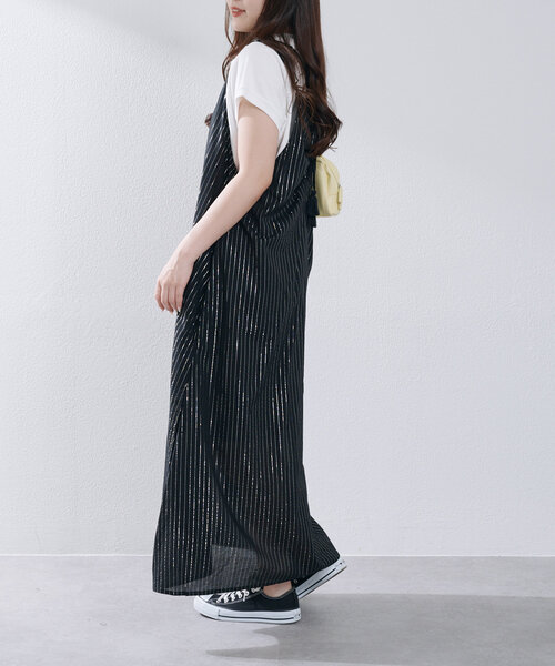 MES DEMOISELLES... キャミワンピース インド綿 Remind me and forever ワンピース 「インド綿100%」ラメ
