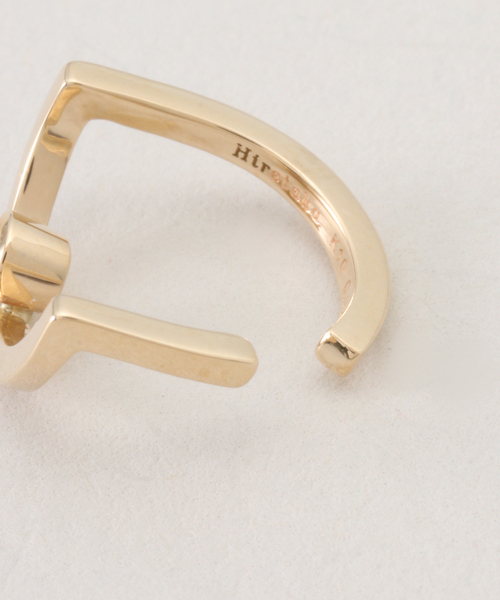 HIROTAKA（ヒロタカ）の「Hirotaka/ヒロタカ Treehopper Bezel Diamond Ear Cu（イヤーカフ・レディース・ゴールド・FREE）」の2枚目の写真