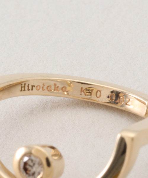 HIROTAKA（ヒロタカ）の「Hirotaka/ヒロタカ Treehopper Bezel Diamond Ear Cu（イヤーカフ・レディース・ゴールド・FREE）」の3枚目の写真