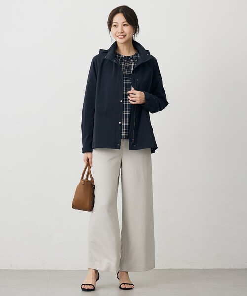 J.PRESS Ladies(J.プレス レディス)の「【洗える・吸水速乾・接触冷感・セットアップ対応】Light ジョーゼット ワイド パンツ(その他パンツ・レディース・グレー系/ネイビー系/ブラック系/ベージュ系・XXS/XS/S)」の14枚目の写真
