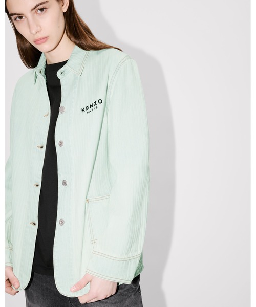 KENZO(ケンゾー)の「'Boke Flower' エンブロイド ワークウエア ジャケット(デニムジャケット・レディース・ブルー系その他7・SMALL/X-SMALL)」の2枚目の写真
