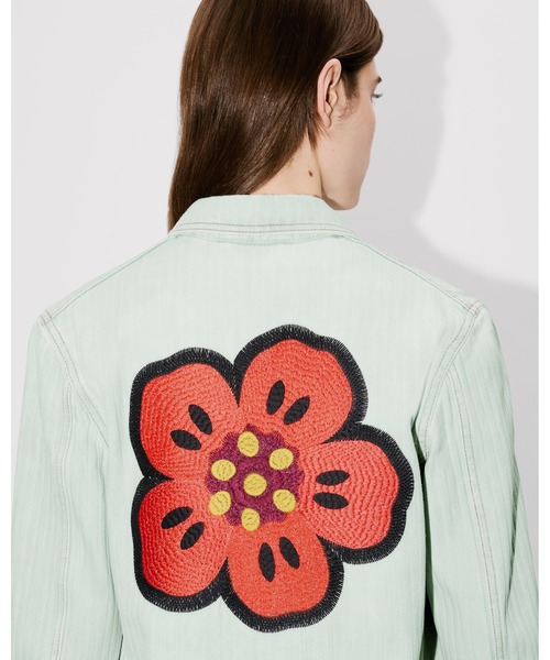 KENZO(ケンゾー)の「'Boke Flower' エンブロイド ワークウエア ジャケット(デニムジャケット・レディース・ブルー系その他7・SMALL/X-SMALL)」の3枚目の写真