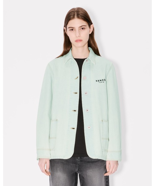 KENZO(ケンゾー)の「'Boke Flower' エンブロイド ワークウエア ジャケット(デニムジャケット・レディース・ブルー系その他7・SMALL/X-SMALL)」の4枚目の写真
