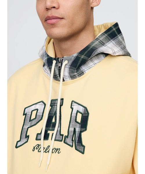 セール】Gap × Malbon ヘビーウェイト フレンチテリー ロゴパーカー