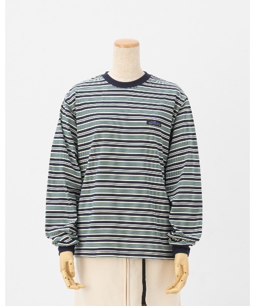 THOUSAND MILE(サウザンドマイル)の「【THOUSAND MILE】LONG SLEEVE T-SHIRT BORDER/ロングスリーブTシャツ ボーダー(Tシャツ/カットソー・メンズ・グリーン系その他/ブラウン系その他・XL/L/M/S/XS)」の7枚目の写真