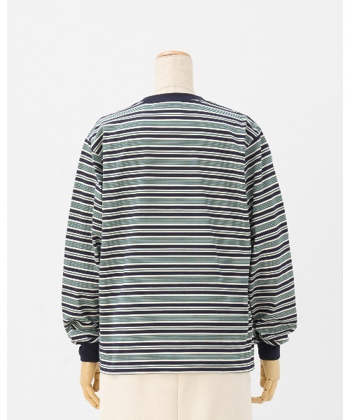 THOUSAND MILE(サウザンドマイル)の「【THOUSAND MILE】LONG SLEEVE T-SHIRT BORDER/ロングスリーブTシャツ ボーダー(Tシャツ/カットソー・メンズ・グリーン系その他/ブラウン系その他・XL/L/M/S/XS)」の10枚目の写真