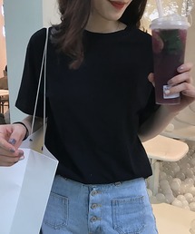 LAFFMO（ラフモ）の「ベーシック無地Tシャツ（Tシャツ/カットソー）」