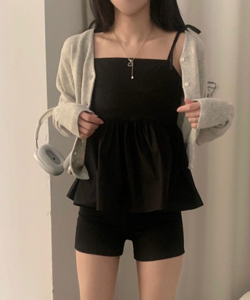 FREE STYLISTS（フリー スタイリスト）の「YUGA_YGMC　 Ribbon Camisole（キャミソール・レディース・ブラック/ラベンダー/ホワイト・FREE）」の16枚目の写真