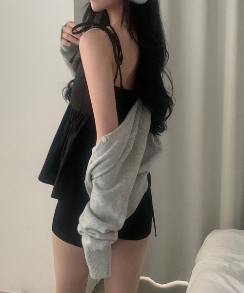 FREE STYLISTS（フリー スタイリスト）の「YUGA_YGMC　 Ribbon Camisole（キャミソール・レディース・ブラック/ラベンダー/ホワイト・FREE）」の18枚目の写真