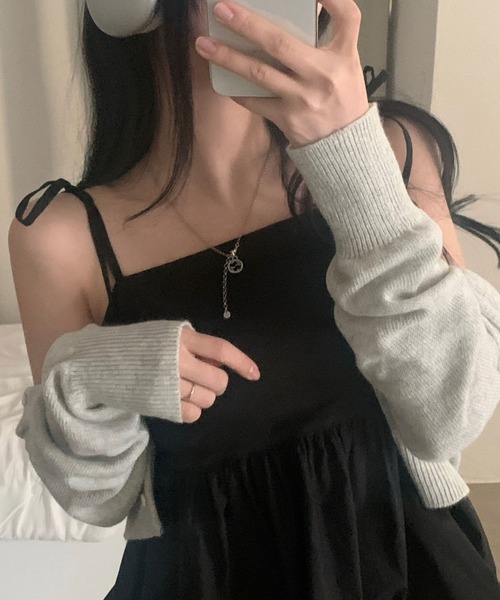 FREE STYLISTS（フリー スタイリスト）の「YUGA_YGMC　 Ribbon Camisole（キャミソール・レディース・ブラック/ラベンダー/ホワイト・FREE）」の21枚目の写真