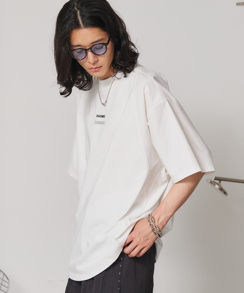 SEN TOKYO(セントーキョー)の「シャツ切替え ドッキングTシャツ(Tシャツ/カットソー・メンズ・ホワイト/ブラック・L/M)」の2枚目の写真