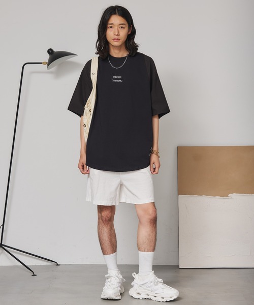 SEN TOKYO(セントーキョー)の「シャツ切替え ドッキングTシャツ(Tシャツ/カットソー・メンズ・ホワイト/ブラック・L/M)」の14枚目の写真
