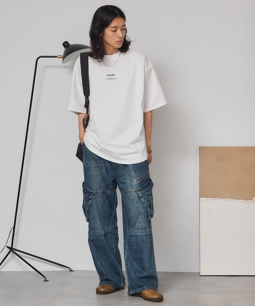 SEN TOKYO(セントーキョー)の「シャツ切替え ドッキングTシャツ(Tシャツ/カットソー・メンズ・ホワイト/ブラック・L/M)」の11枚目の写真