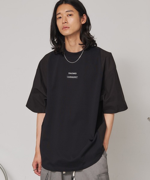 SEN TOKYO(セントーキョー)の「シャツ切替え ドッキングTシャツ(Tシャツ/カットソー・メンズ・ホワイト/ブラック・L/M)」の15枚目の写真