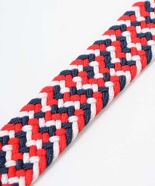 FILA（フィラ）の「FILA ライン メッシュベルト（ベルト・メンズ・ネイビー/レッド/ホワイト・FREE）」の5枚目の写真