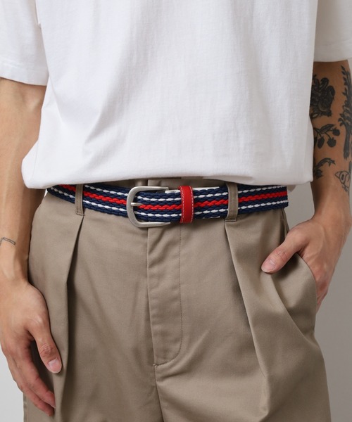 FILA（フィラ）の「FILA ライン メッシュベルト（ベルト・メンズ・ネイビー/レッド/ホワイト・FREE）」の15枚目の写真