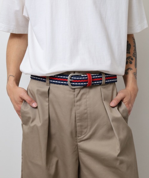 FILA（フィラ）の「FILA ライン メッシュベルト（ベルト・メンズ・ネイビー/レッド/ホワイト・FREE）」の16枚目の写真